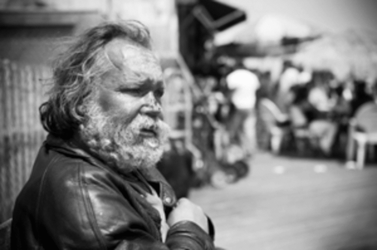 homeless man