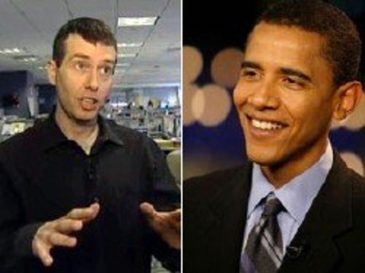 David Plouffe and Barack Obama