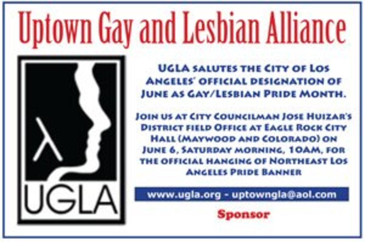 ugla june2 Northeast Los Angeles Pride Banner Hanging