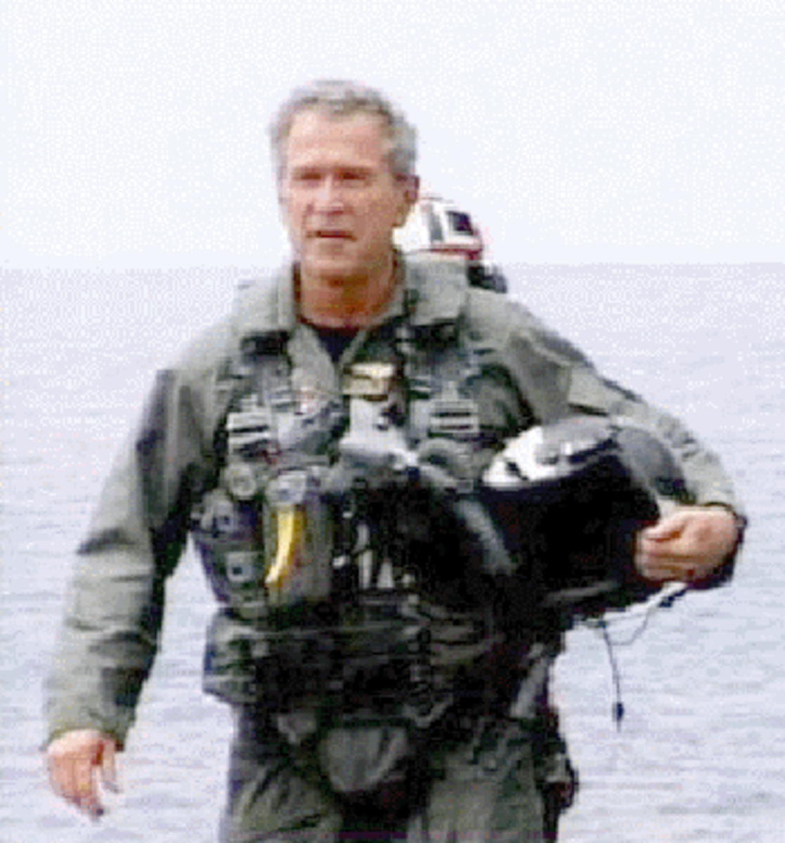 george bush flies