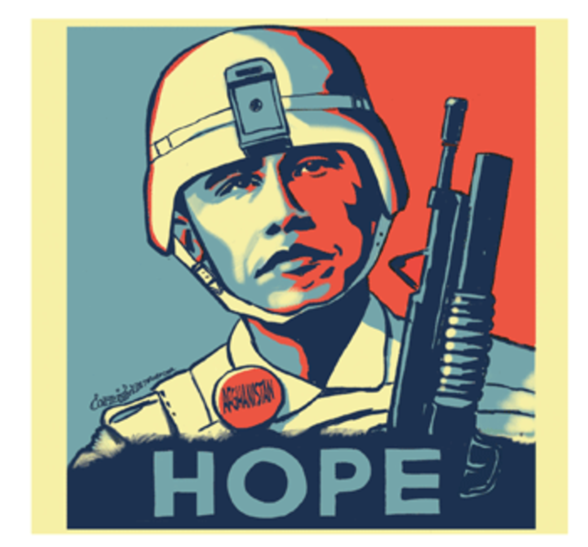 Barack Obama in Military gear