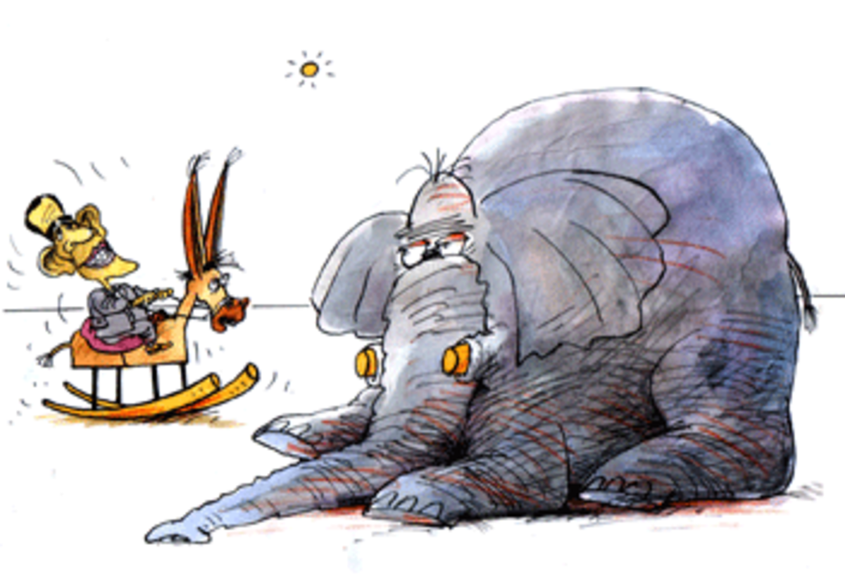 Politics Elephant cartoon
