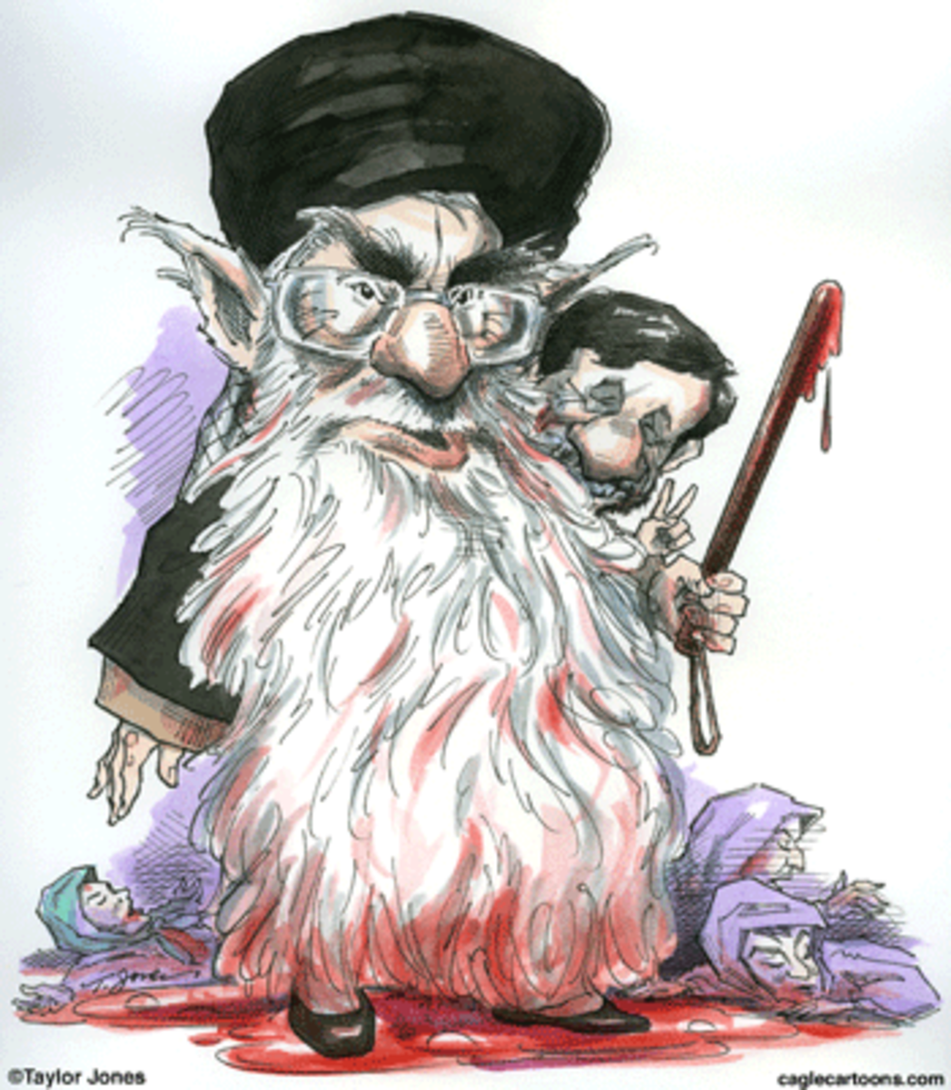 Khamenei and Ahmadinejad