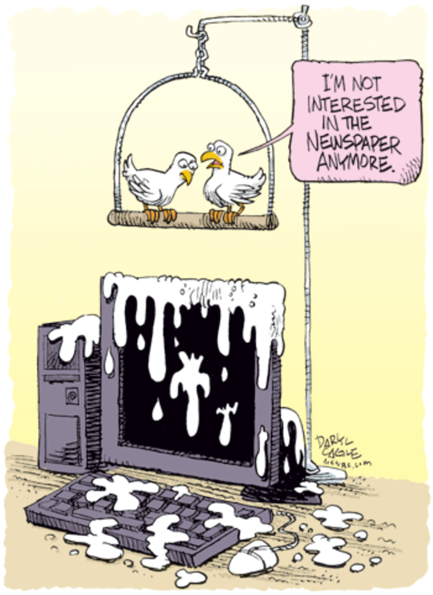 Birds and Newspapers