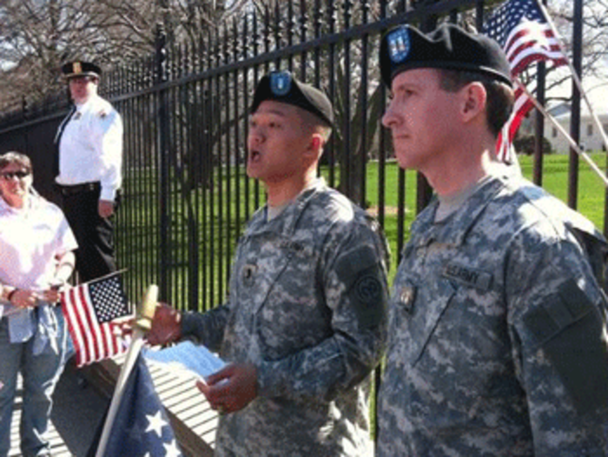 Lt. Dan Choi and Capt. James Pietrangelo