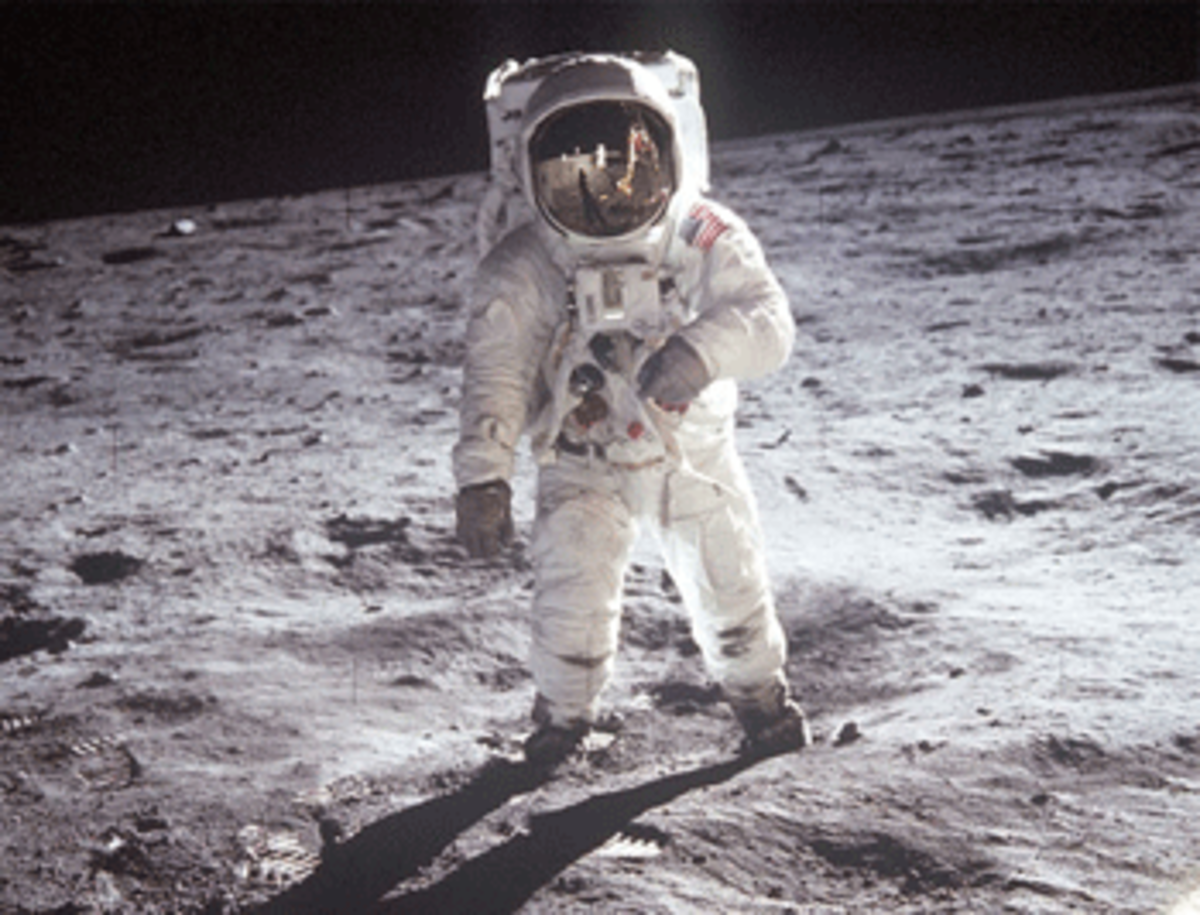man on moon