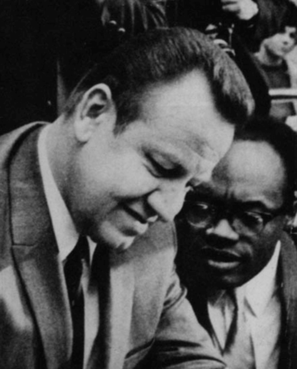 Jesse Unruh and Willie Brown, former Democratic Speakers of the California Assembly