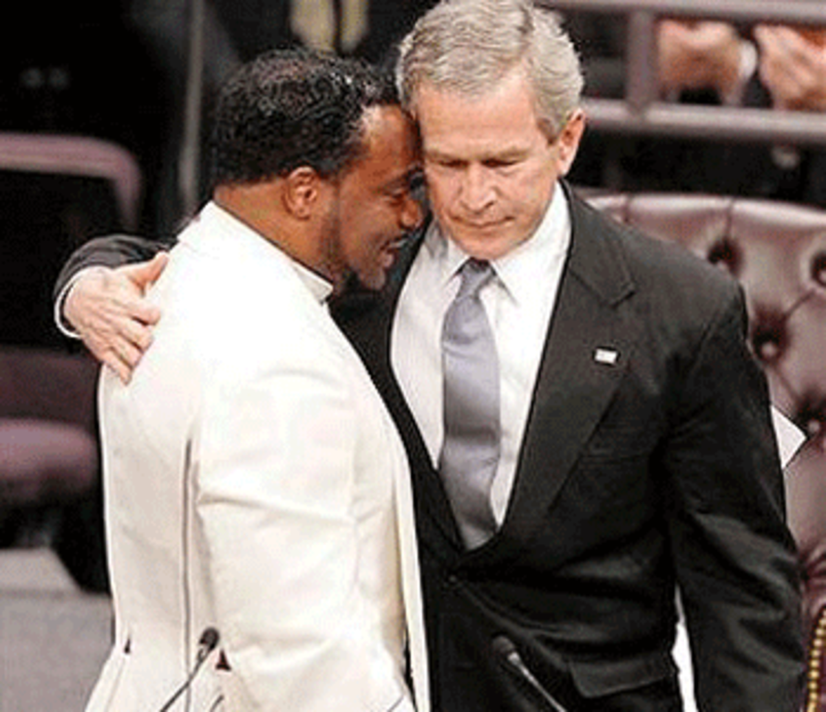 eddie long and george bush
