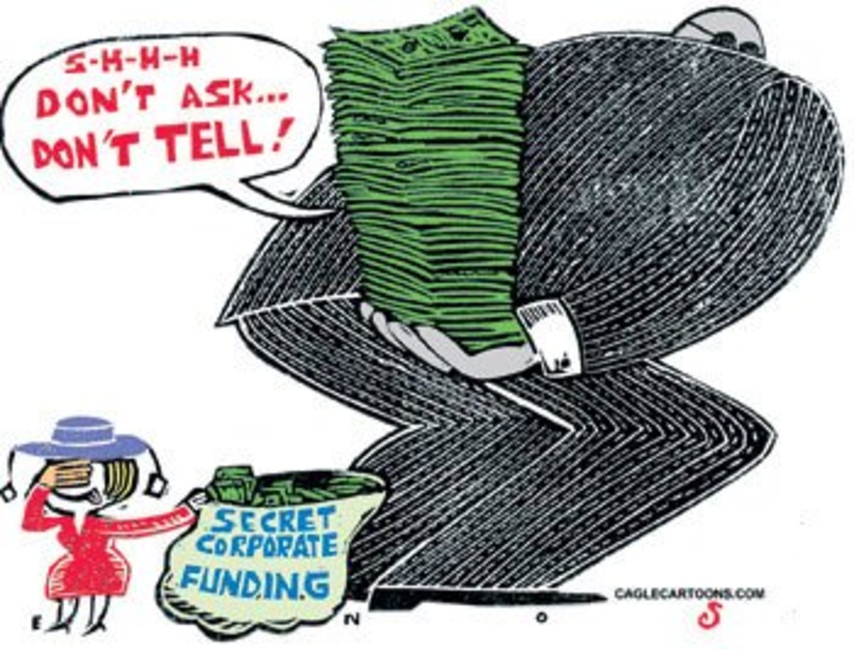 secret funding color Civic Minded Plutocrats