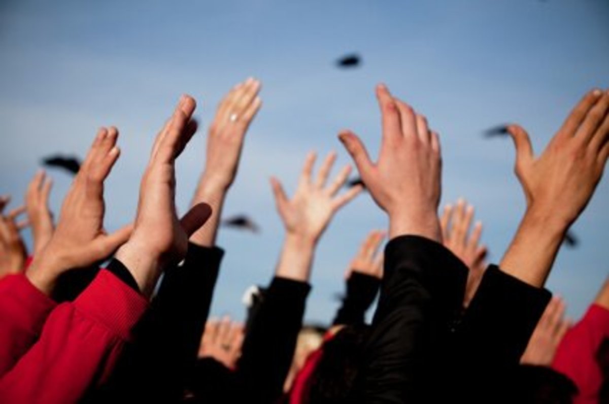 Hands Up Reaching