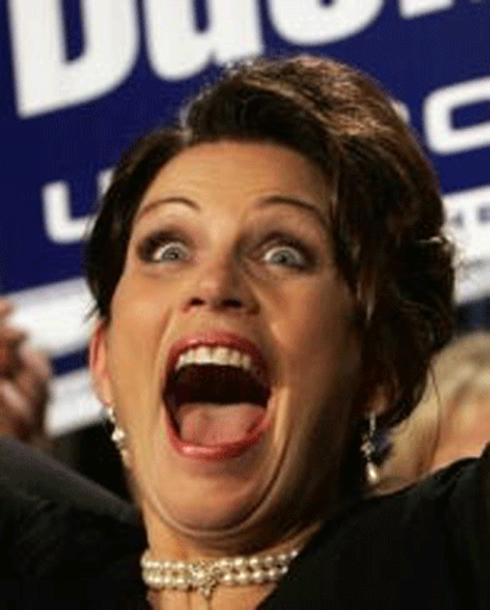 michele bachmann crazy eyes. twit Michele Bachmann,