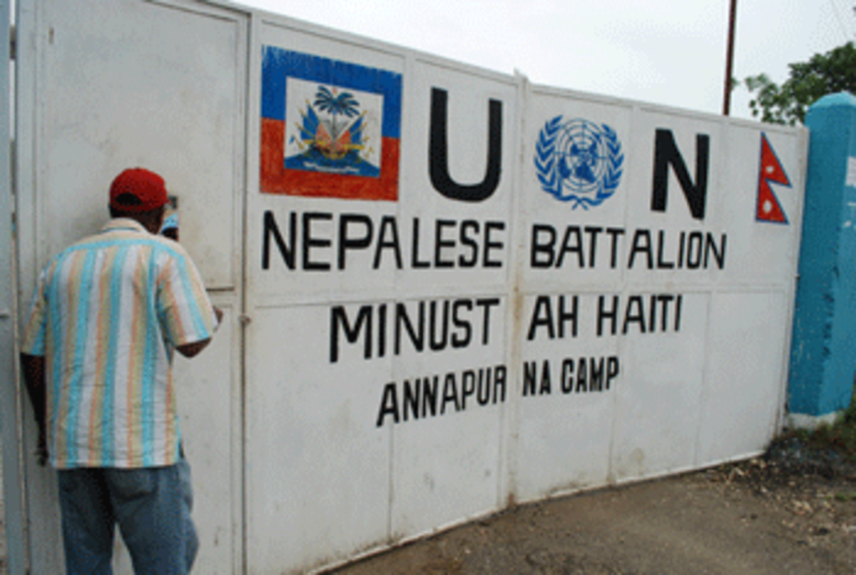 haiti un camp photo haiti un camp Haiti: Cholera Down But People Still Living Like Stray Dogs