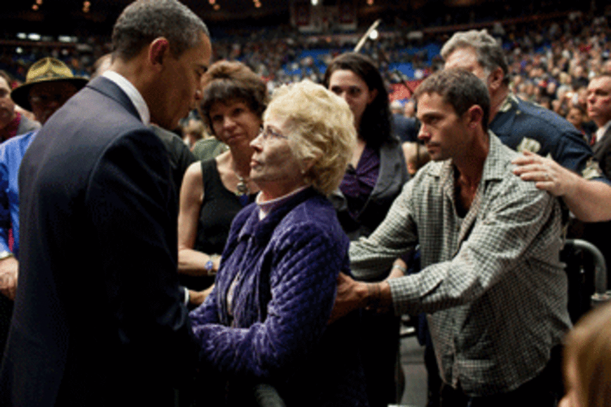 obama purple lady