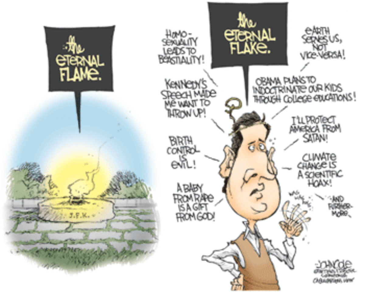 santorum flake GOP 2012: The Pro Fiction Campaign