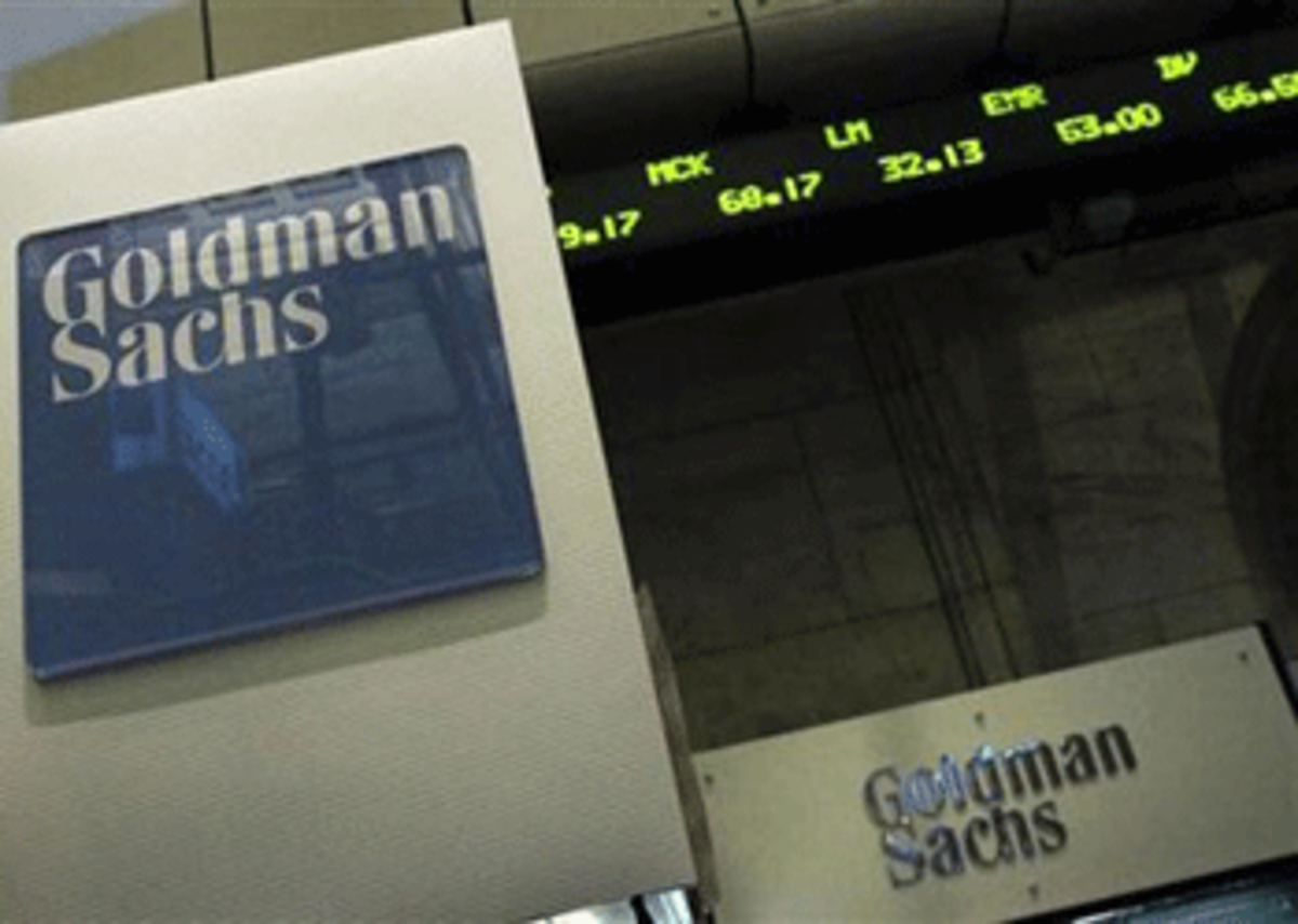 goldman ticker tape Wall Street Confidence Trick: Interest Rate Swaps Bankrupting Local Governments