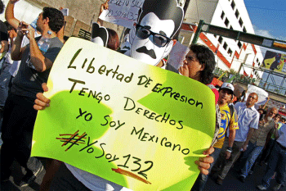 yo soy 132 green Mexican Spring: Occupy Moves South