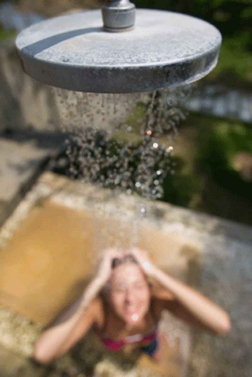 shower girl A Buck and a Shower a Watt for Your Electricity