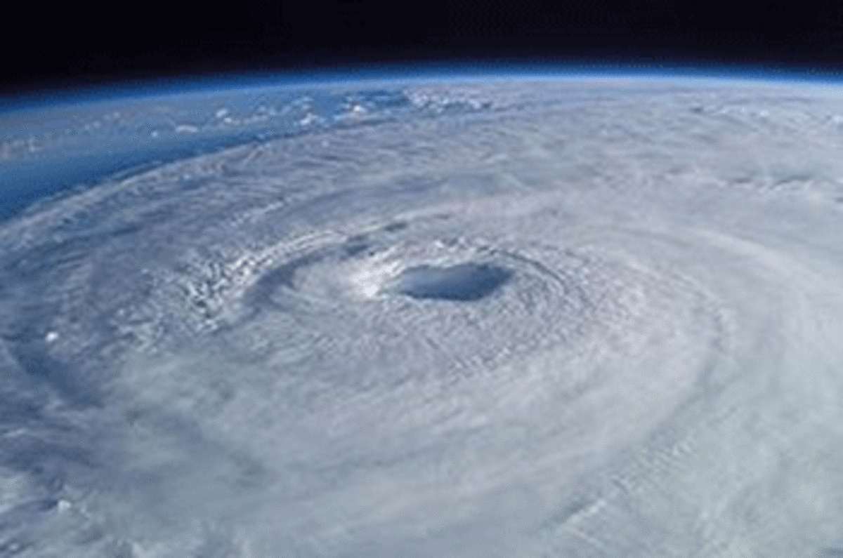 hurrican isaac aerial