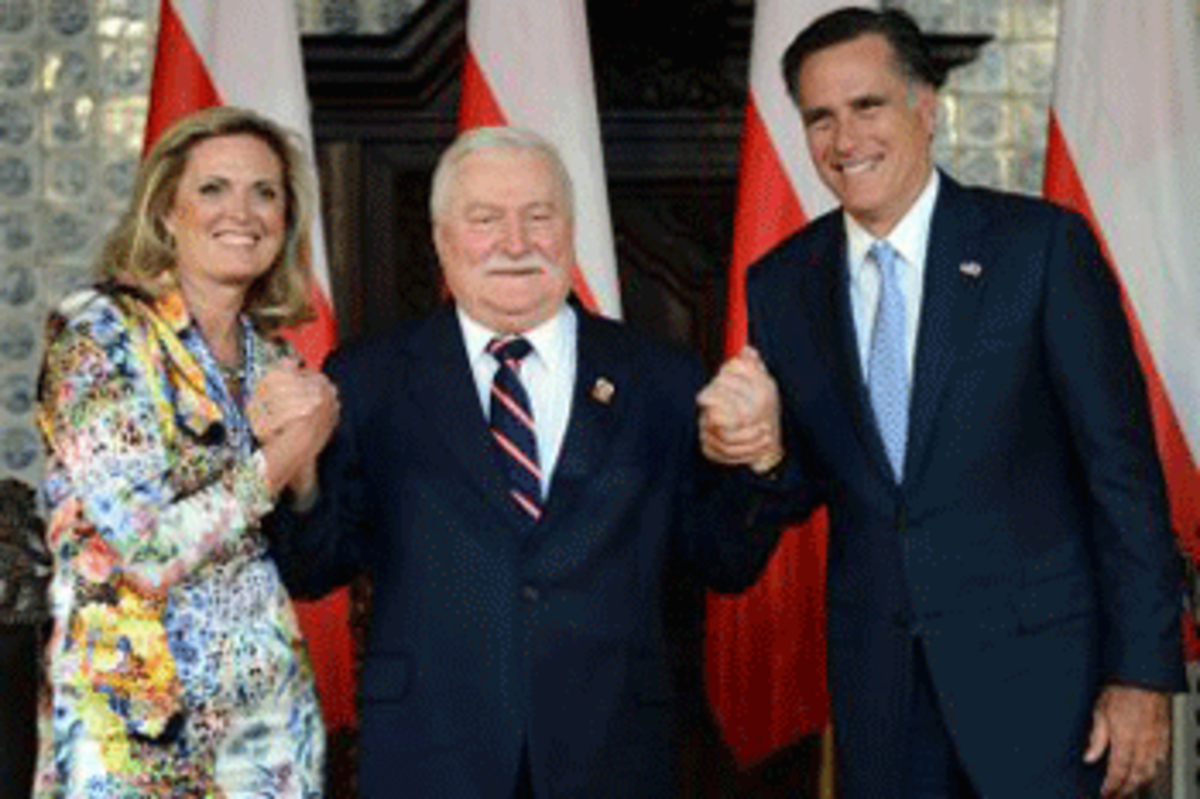 romneys walesca photo romneys walesca Romney Likes Unions — in Poland