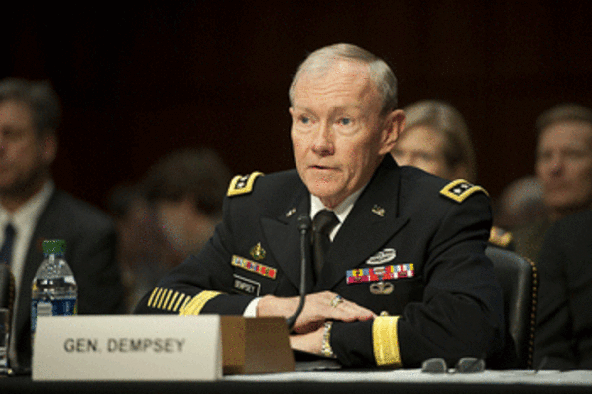 general dempsey After Dempsey Warning, Israel May Curb War Threat