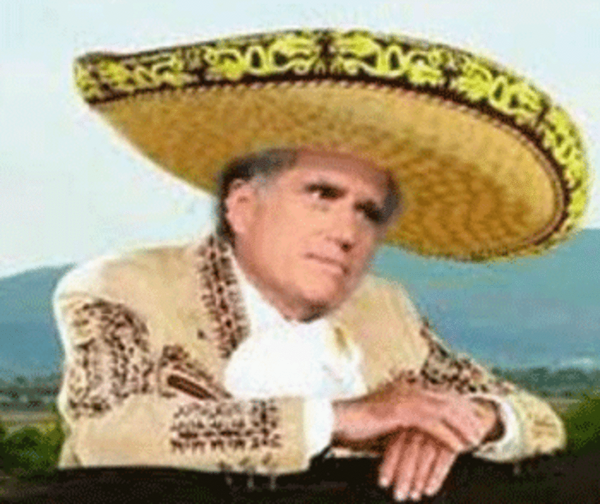 mitt sombrero Massa Mitt Does South of the Border