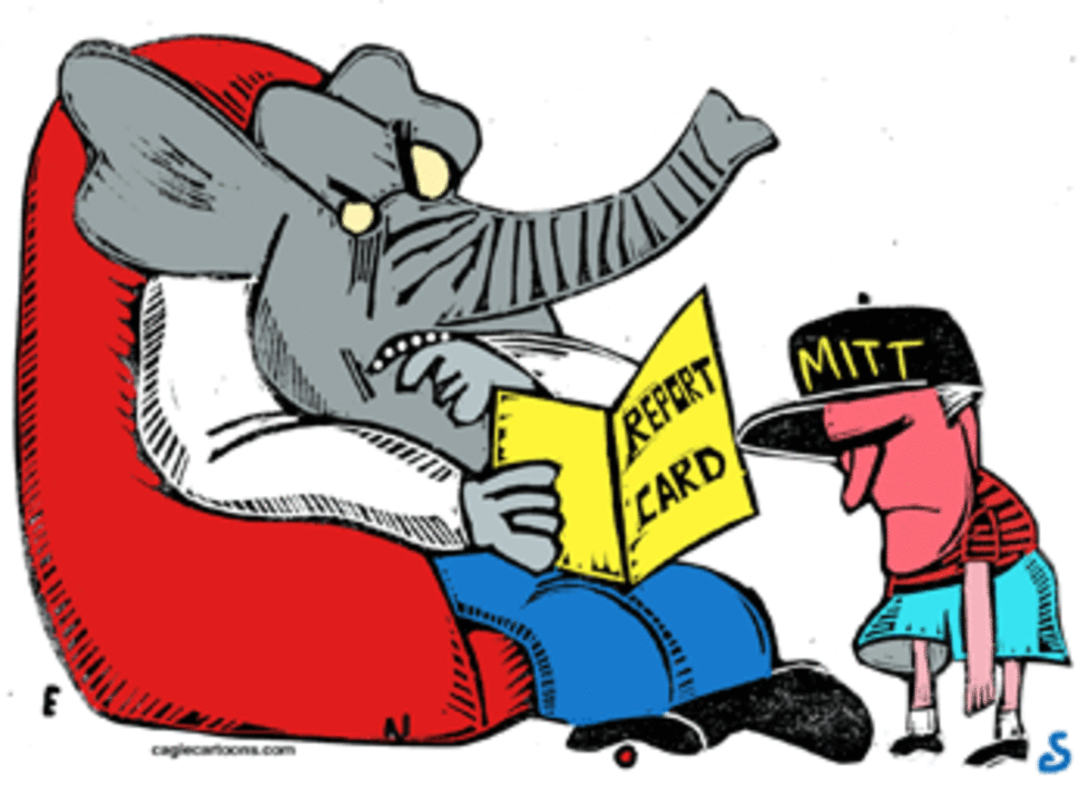 mitts report card Romney’s Five Risky Campaign Bets