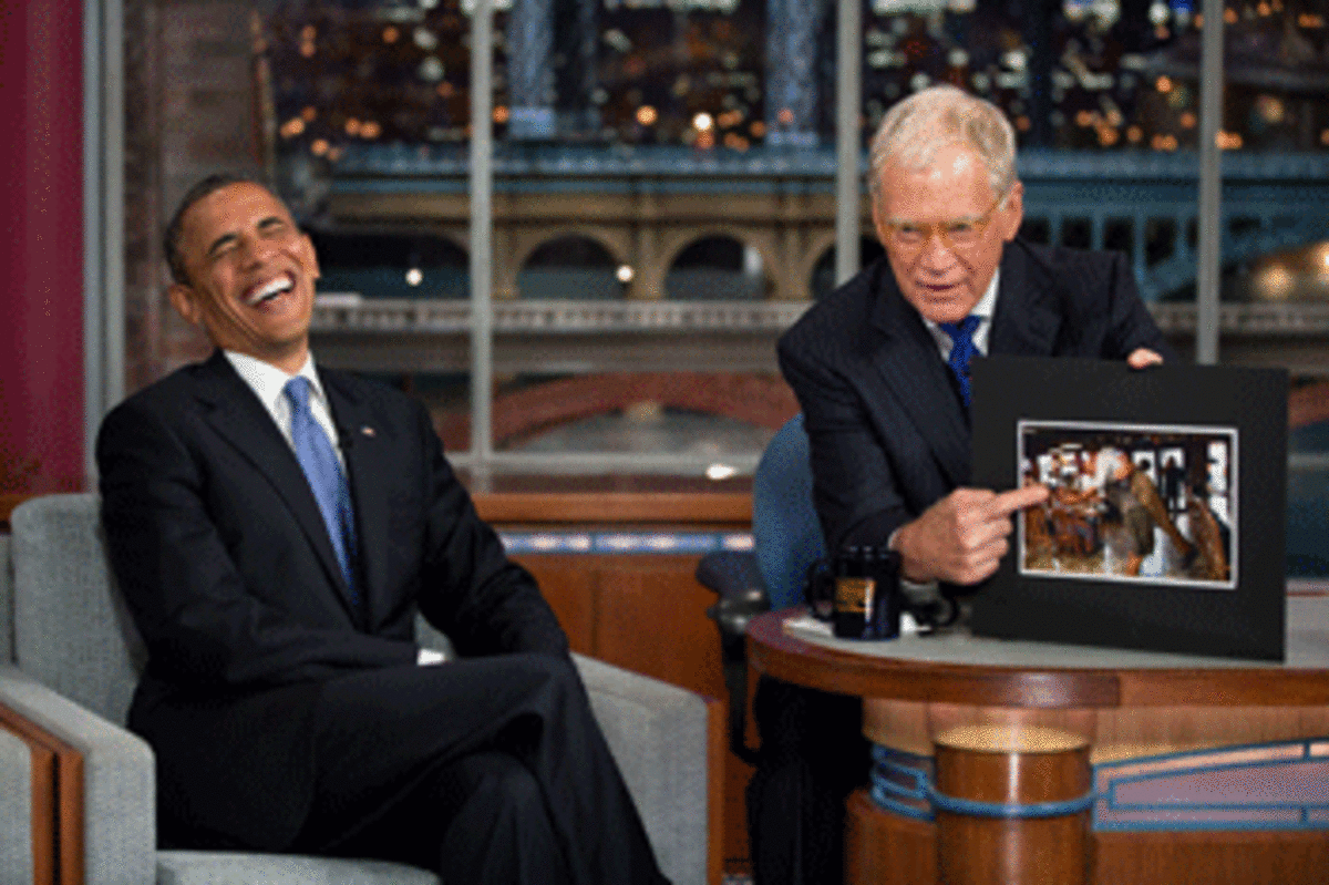 obama letterman Barack Is Back in Town