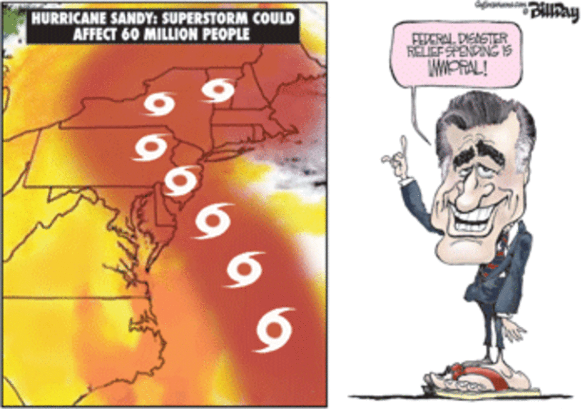 romney disaster relief Romney vs. Disaster Assistance