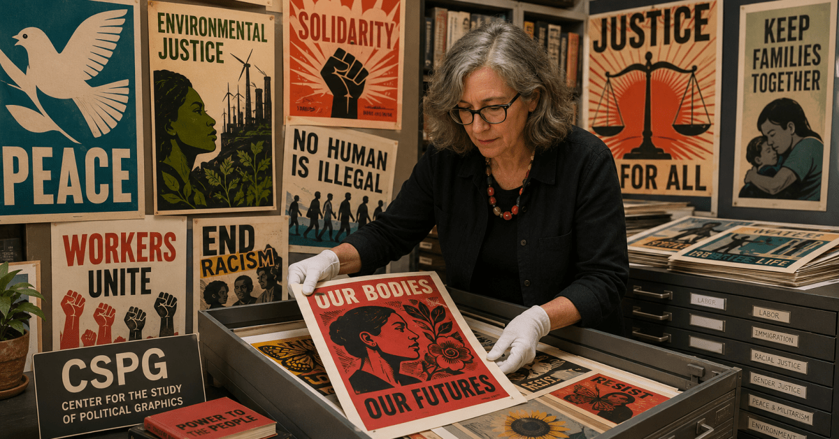 The Posters Remember: Carol Wells and the Art of Political Resistance