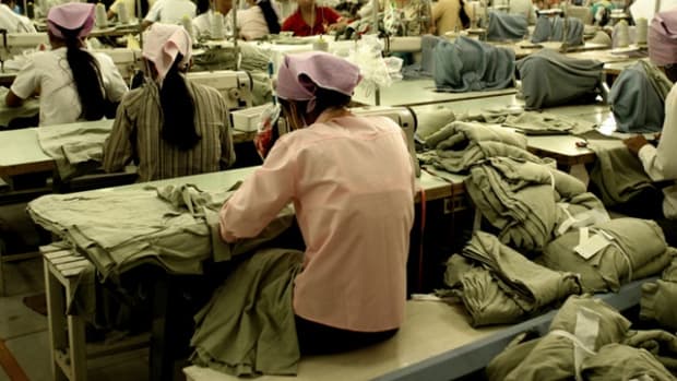 A garment factory in SE Asia