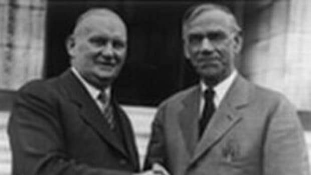 Reed Smoot (R-UT; chairman of Senate Finance Committee), Willis Hawley (R-OR; chairman of the House Ways and Means Committee) - sponsors of Tariff Act of 1930.
