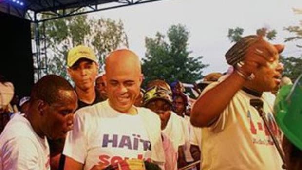 Michel Martelly Campaigning for the Haitian Presidency