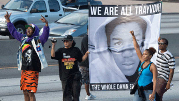 trayvon freeway protests