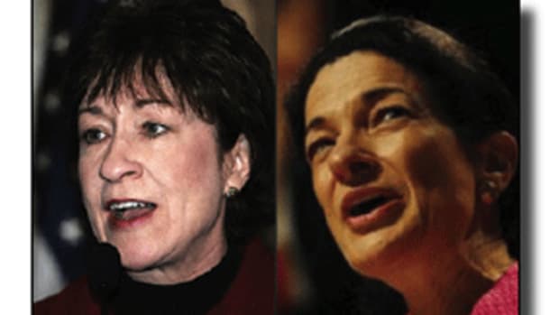 Maine Republican Senators Susan Collins and Olympia Snowe