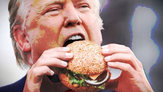 trump chowing down