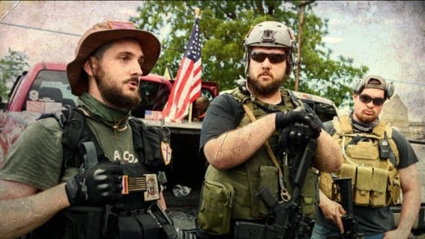 armed protesters