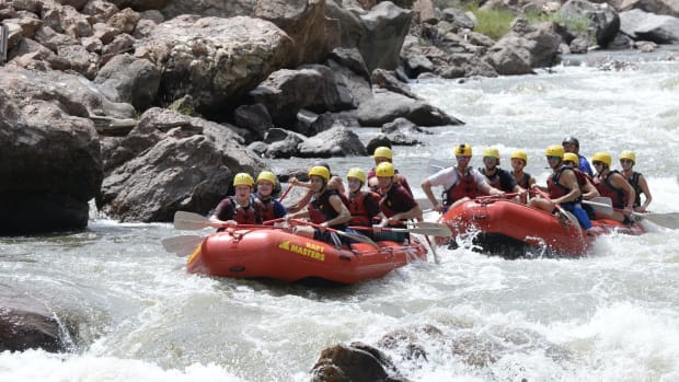 Raft Master's guided whitewater rafting the Arkansas River through the Royal Gorge in Canon City, CO.
