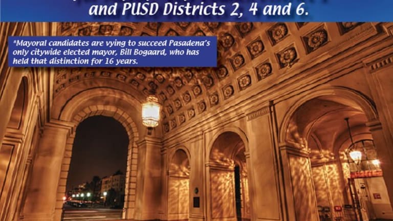 Pasadena Area Candidates Forum: Tuesday, January 13th