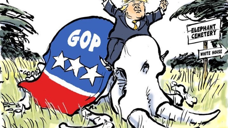 Mock Shock Over Trump the Skunk