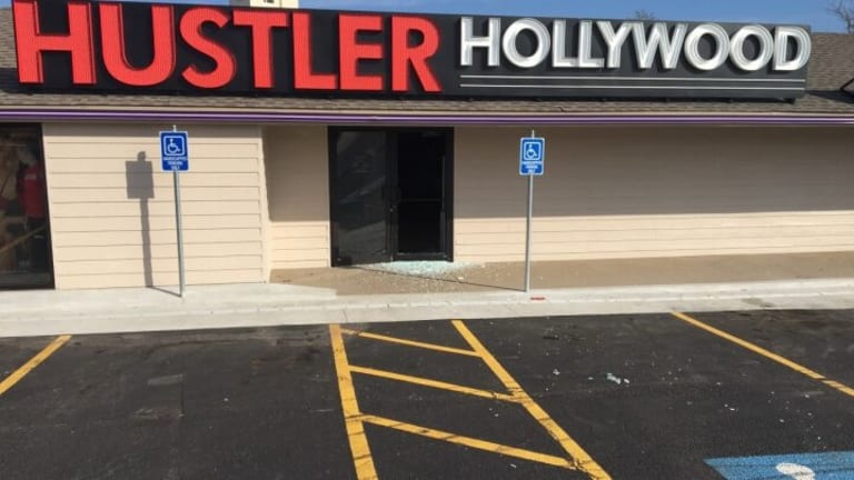 Tulsa Hustler Hollywood Store Victim of Smash and Grab Raid