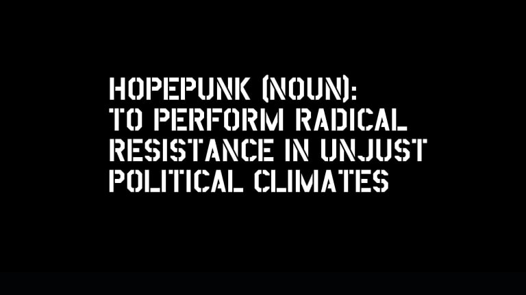 ‘Hopepunk’: Alternative to the White-Hot Coals of Politics