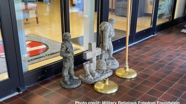 Fort Dix Soldiers Demand Removal of Christian Cross Sculpture Display