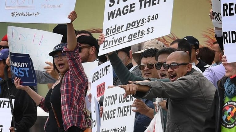 L.A.'s Uber, Lyft Drivers Fight to Make Gig Work Pay