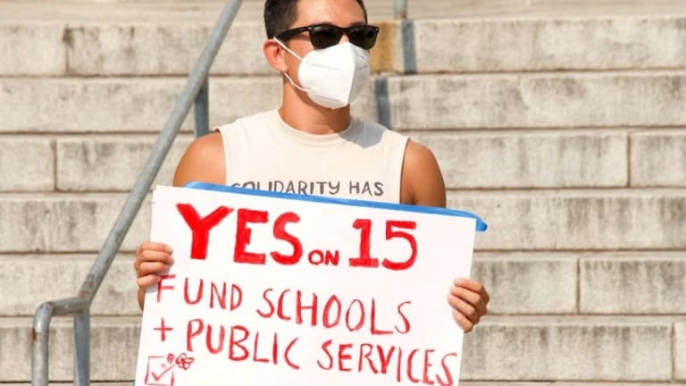 How Is Proposition 15 Getting Its Message Out During the Pandemic?