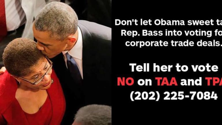 Karen Bass, Vote No on Trade Adjustment Assistance