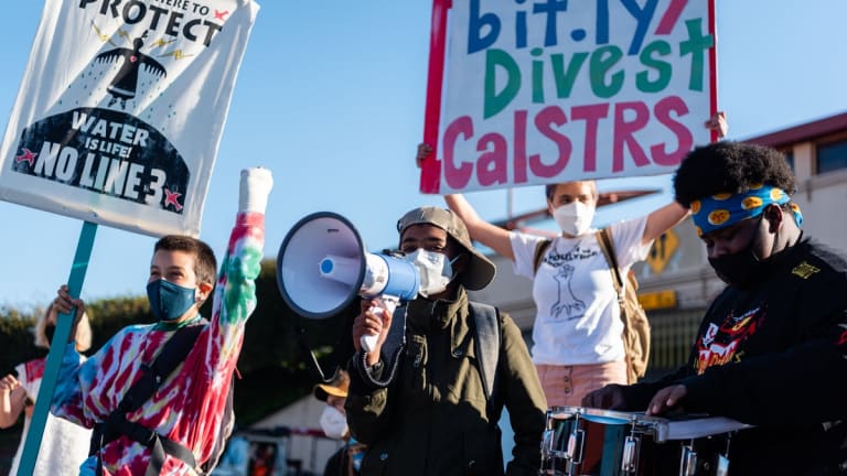 Kids to CalSTRS: Teachers, Divest from Oil