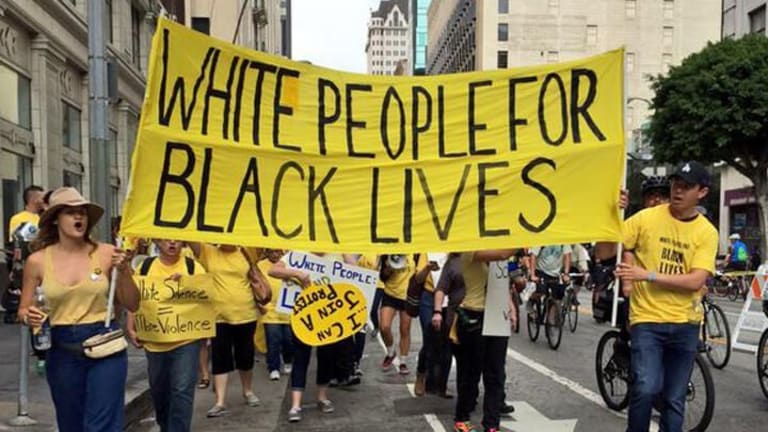 Sitting White with Black Lives Matter