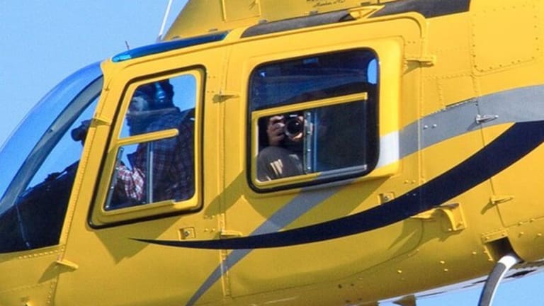 Choppers Over Dakota Pipeline Protest