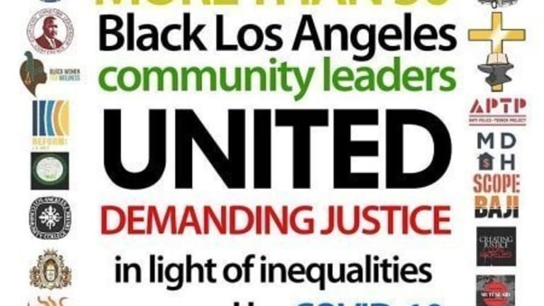 Black Los Angeles Demands in Light of COVID-19 and Rates of Black Death