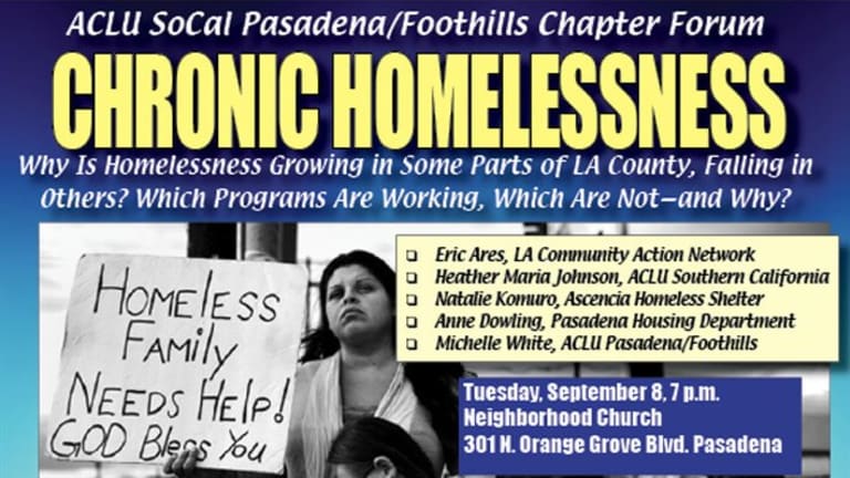 Chronic Homelessness Forum: Updated